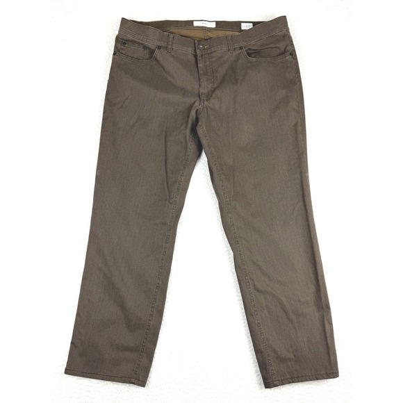 Other - Brax Cooper Fancy Pants Mens 40x34 Regular Fit Houndstooth Tweed Brown *Read‎